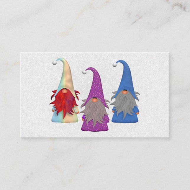 Carte de visite Gnomes Trio (Devant)