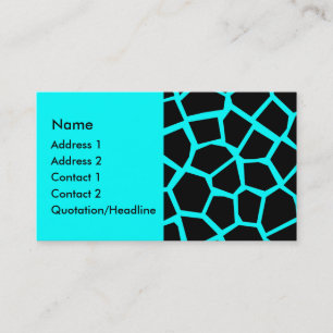 Carte De Visite Go Giraffe - Cyan