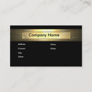 CARTE DE VISITE GOLD COMPANY