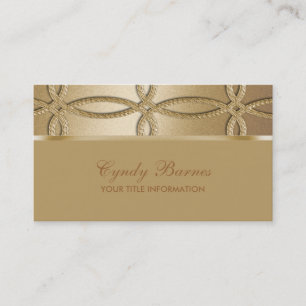 Carte de visite Gold Contemporary