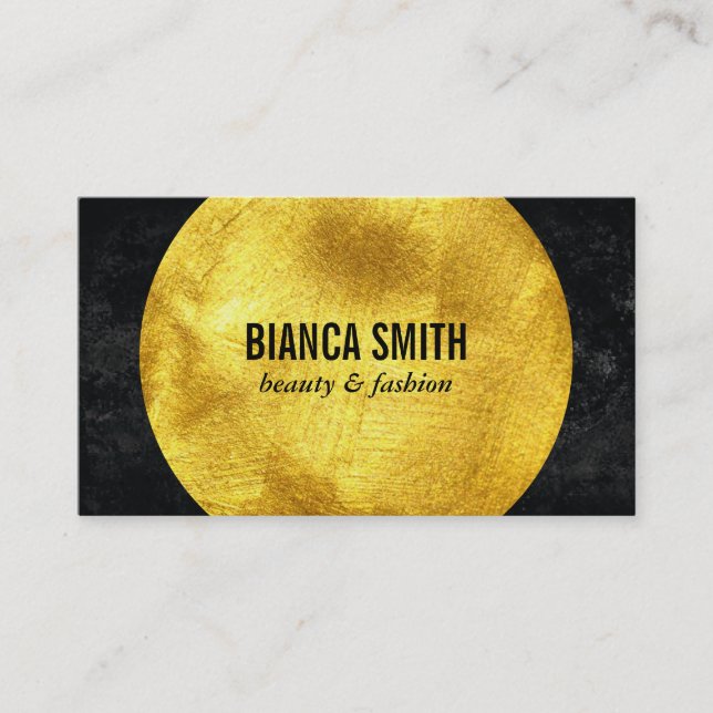 Carte De Visite Gold Embellish II | Noir (Devant)