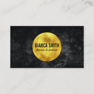 Carte De Visite Gold Embellish   Noir