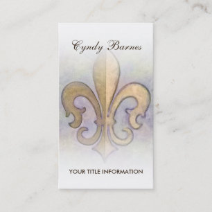 Carte de visite Gold Fleur de Lis