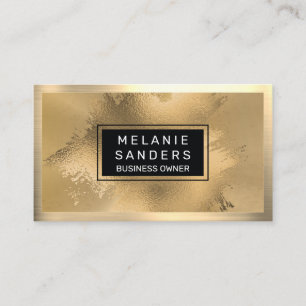 Carte De Visite Gold Foil Artistique Or métallique