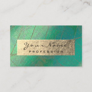 Carte De Visite Gold Foil Thérapeute Brown par couch Botanique Gr