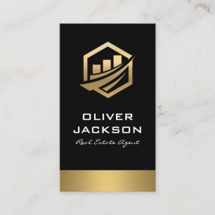 Carte De Visite Gold Icon Immobilier Lux Gold Trier