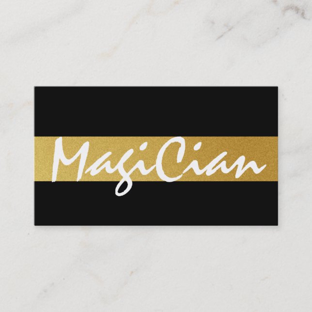 Carte de visite Gold Magicien (Devant)