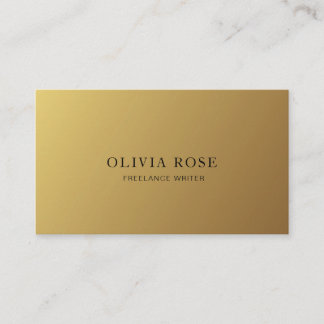 Carte De Visite Gold Modern Elegant Professionnel Minimaliste