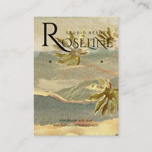 Carte De Visite Gold Nature Voir la bijouterie Palm Tree