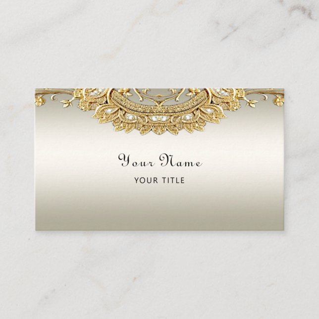 Carte de visite Gold Ornate (Devant)
