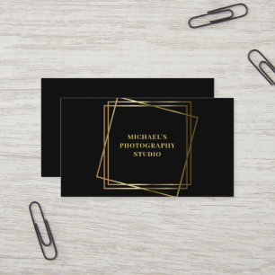 Carte de visite Gold Photography Studio