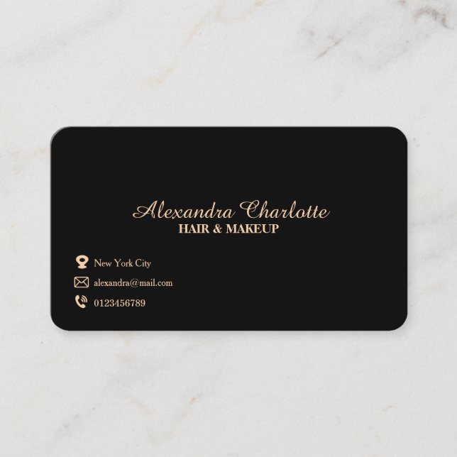Carte de visite Gold Premium Design (Devant)