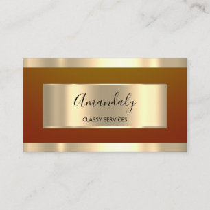 Carte De Visite Gold Professional Consulting Dusty Meadow