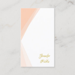 Carte De Visite Gold Script Name Modèle Professional Modern