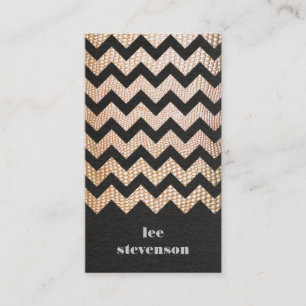 Carte De Visite Gold Snake Skin Zig Zag Groupe Motif