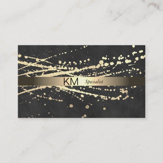 Carte De Visite Gold Spatter Lux Executive (Devant)