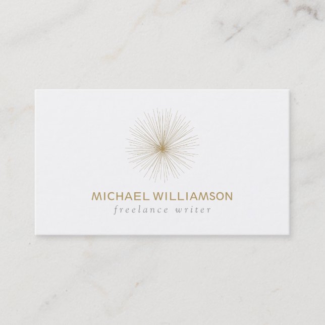 CARTE DE VISITE GOLD SPUTNIK ORB LOGO (Devant)