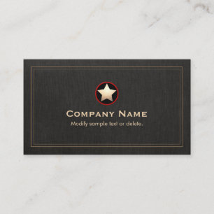 Carte De Visite Gold Star