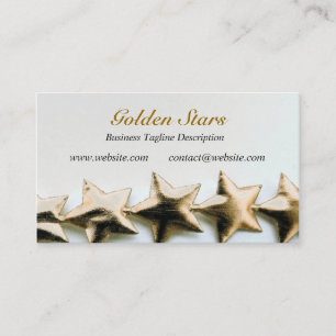 Carte de visite Gold Stars