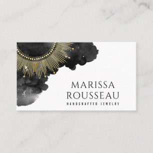 Carte De Visite Gold Sunburst Celestial Jewelry Designer