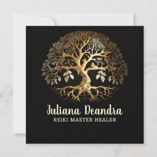 Carte de visite Gold Tree of Life