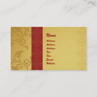 Carte De Visite Golden business card 2 sided printed