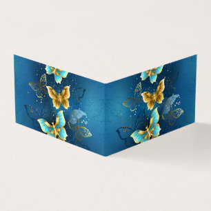 Carte De Visite Golden butterflies