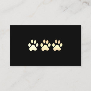 Carte De Visite Golden Chiens Patrouilles Blanc Cuir Elite