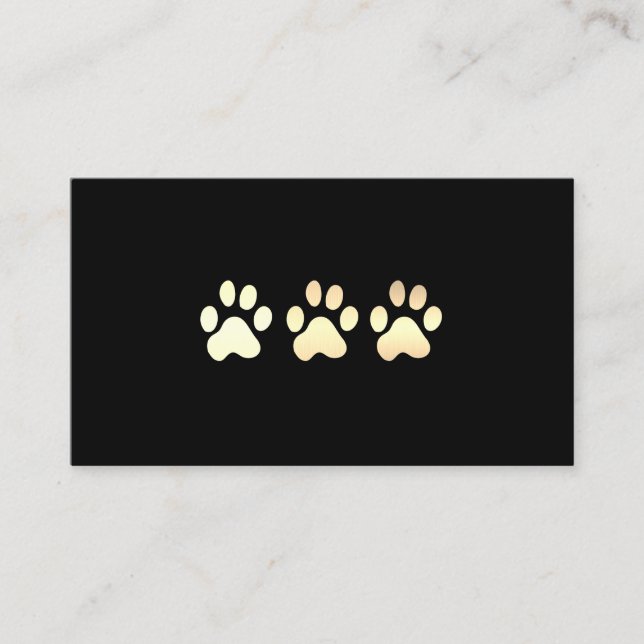 Carte De Visite Golden Chiens Patrouilles Blanc Cuir Elite (Devant)