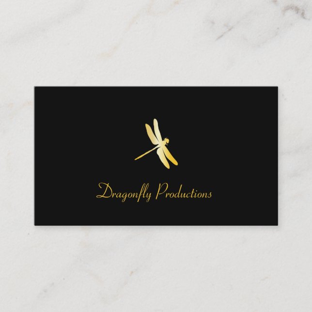 Carte De Visite Golden Dragonfly (Devant)