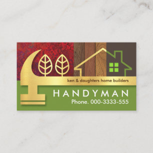 Carte De Visite Golden Hammer Timber Home Paysage