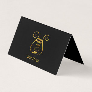 Carte De Visite Golden lyre