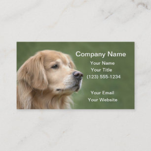 Carte De Visite Golden retriever en plan rapproché