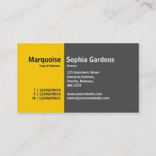 Carte De Visite Golden Section 13