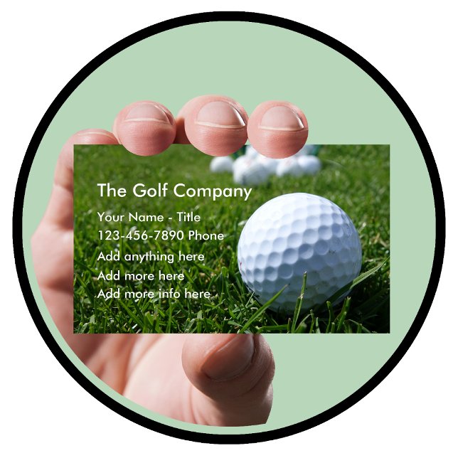 Carte De Visite Golf Affaires Ou Services (Créateur téléchargé)