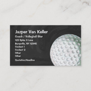 Carte De Visite Golf Ball Art