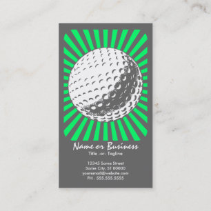 Carte De Visite golf : rétros rayons :