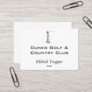 Carte De Visite Golfeur