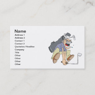 Carte De Visite Golfeur frustrant