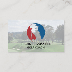 Carte De Visite Golfeur Sports Parcours