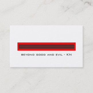 Carte De Visite good-evil BC