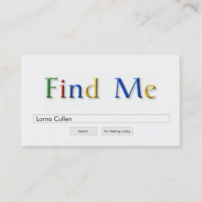 carte de visite google (Devant)