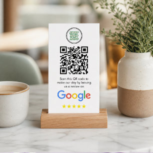 Carte De Visite Google Avis   Code QR de lien de révision d'entrep