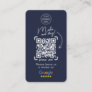 Carte De Visite Google Avis Revue de l'entreprise QR Code Busi