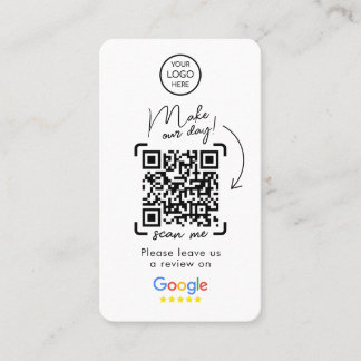 Carte De Visite Google Avis | Revue de l'entreprise | QR Code Busi