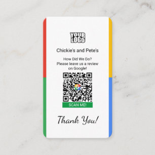 Carte de visite Google Review Pour Petites Entrepr