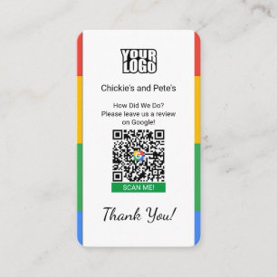 Carte de visite Google Review Pour Petites Entrepr