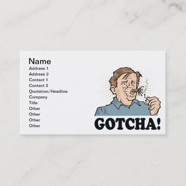 Carte De Visite Gotcha (Devant)