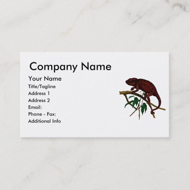 Carte De Visite Goth Chameleon (Devant)