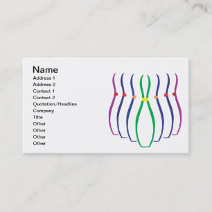 Carte De Visite Goupilles de bowling